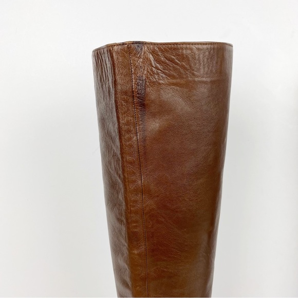 Brian Atwood Pointed Toe Knee High Leather Boots Size 9.5 - Picture 11 of 14